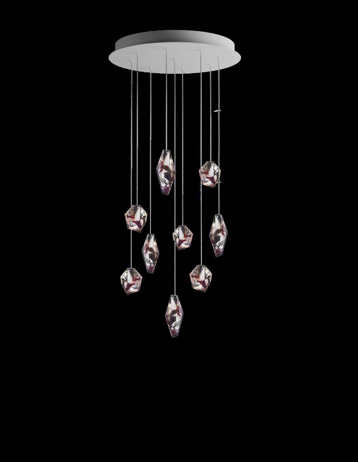 LAMPA WISZĄCA FRAGMENTS 9 CZARNY od BOMMA