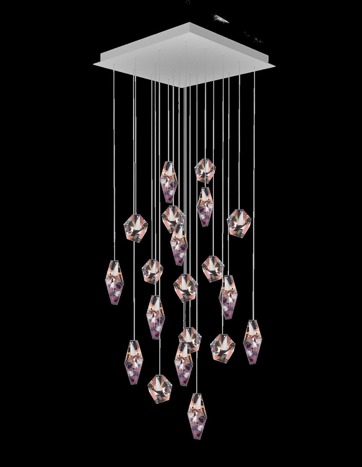 LAMPA WISZĄCA FRAGMENTS 20 RÓŻOWY od BOMMA