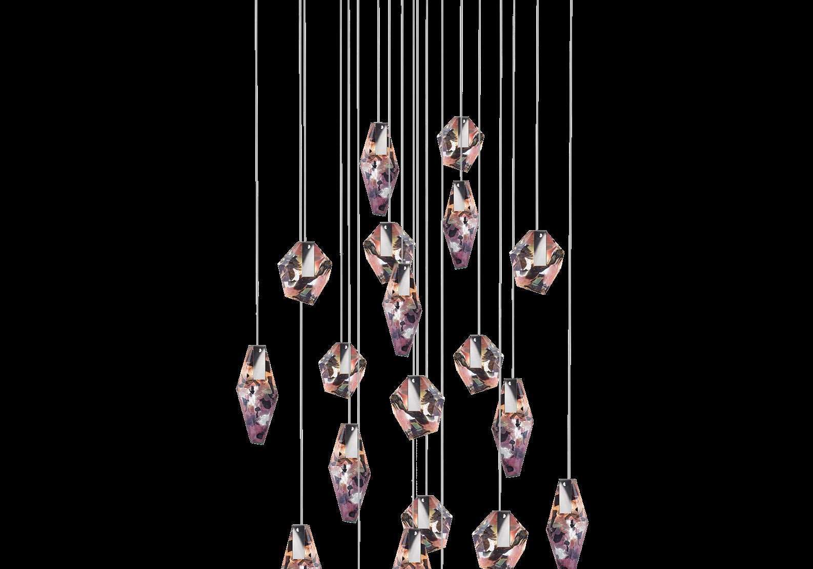 LAMPA WISZĄCA FRAGMENTS 20 RÓŻOWY od BOMMA