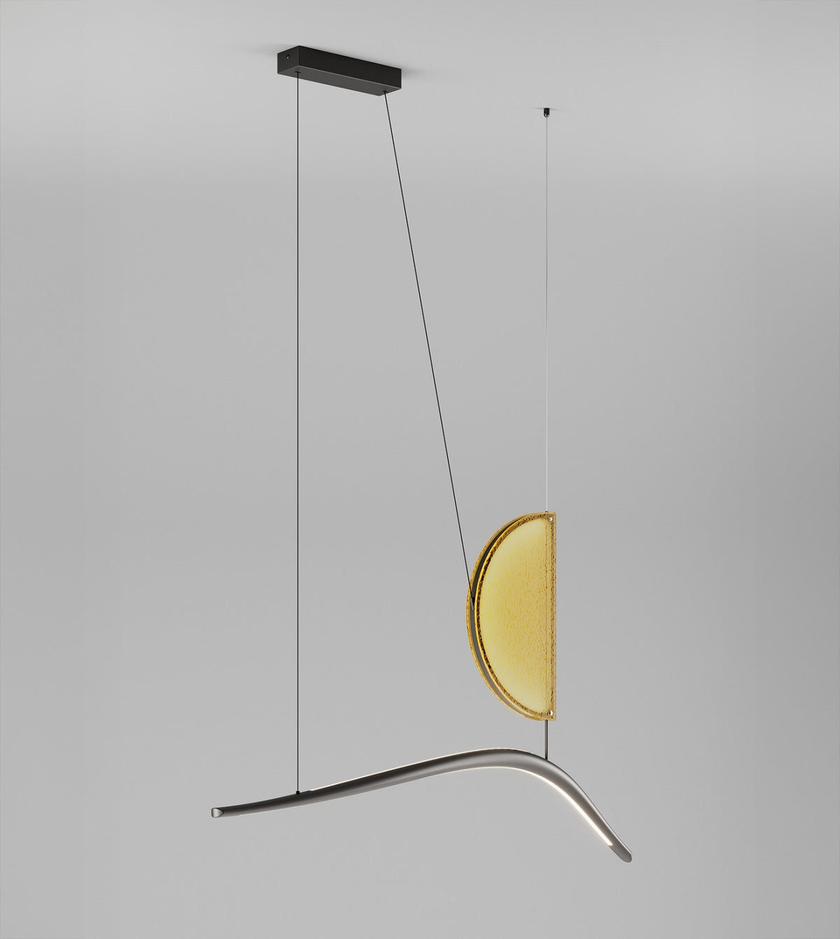LAMPA WISZĄCA BOREALIS SZARY od ITALAMP