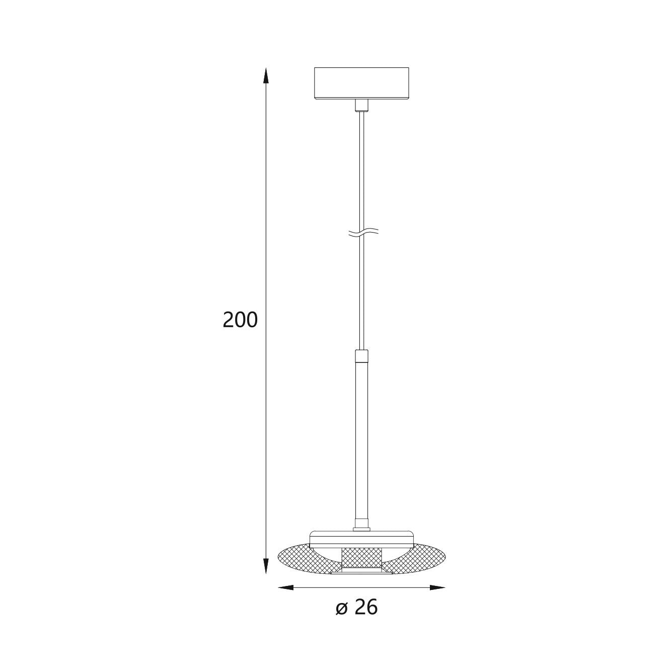 LAMPA  LUNARIS ZŁOTY OD MAXLIGHT P0649
