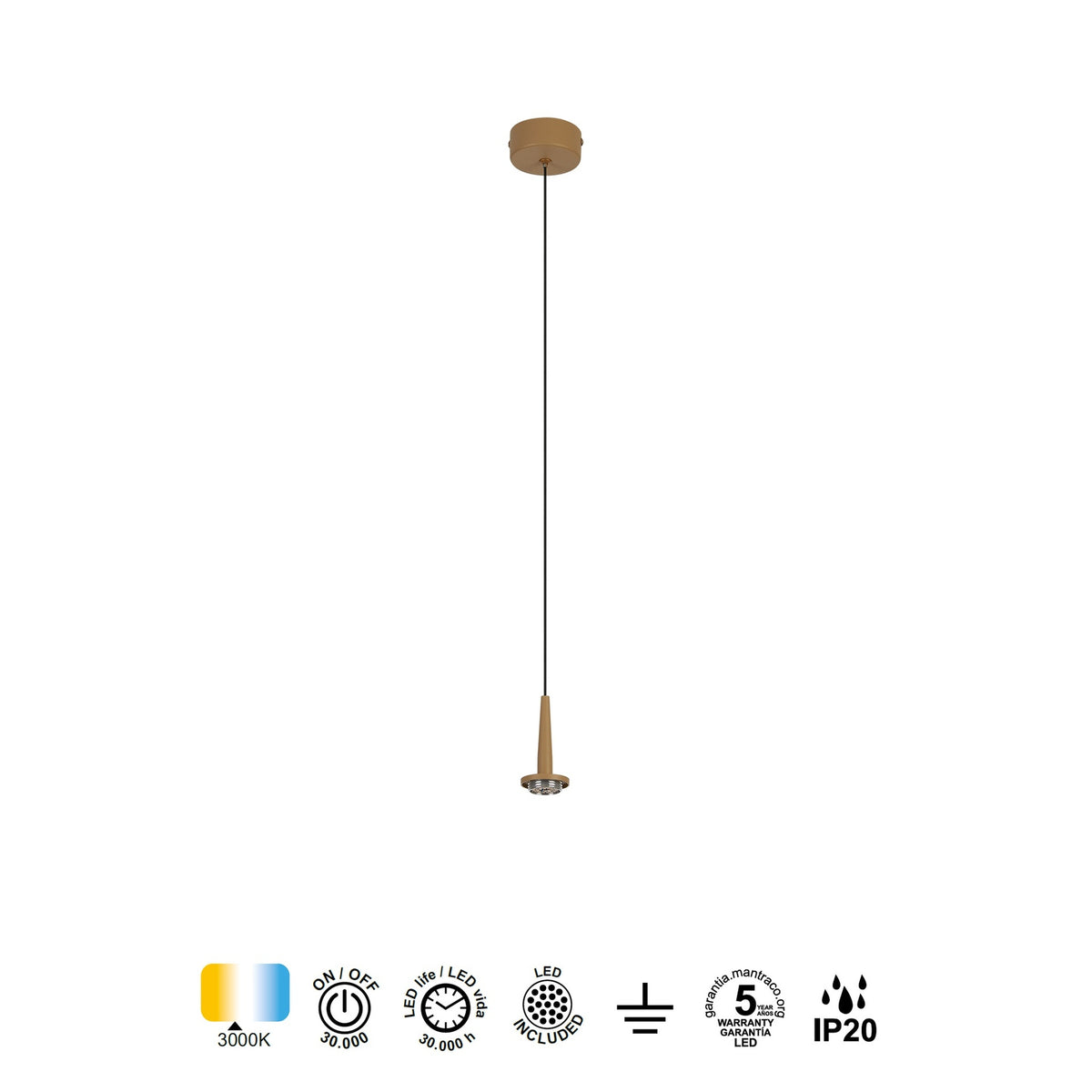 LAMPA WISZĄCA ANDROMEDA OD MANTRA 8931