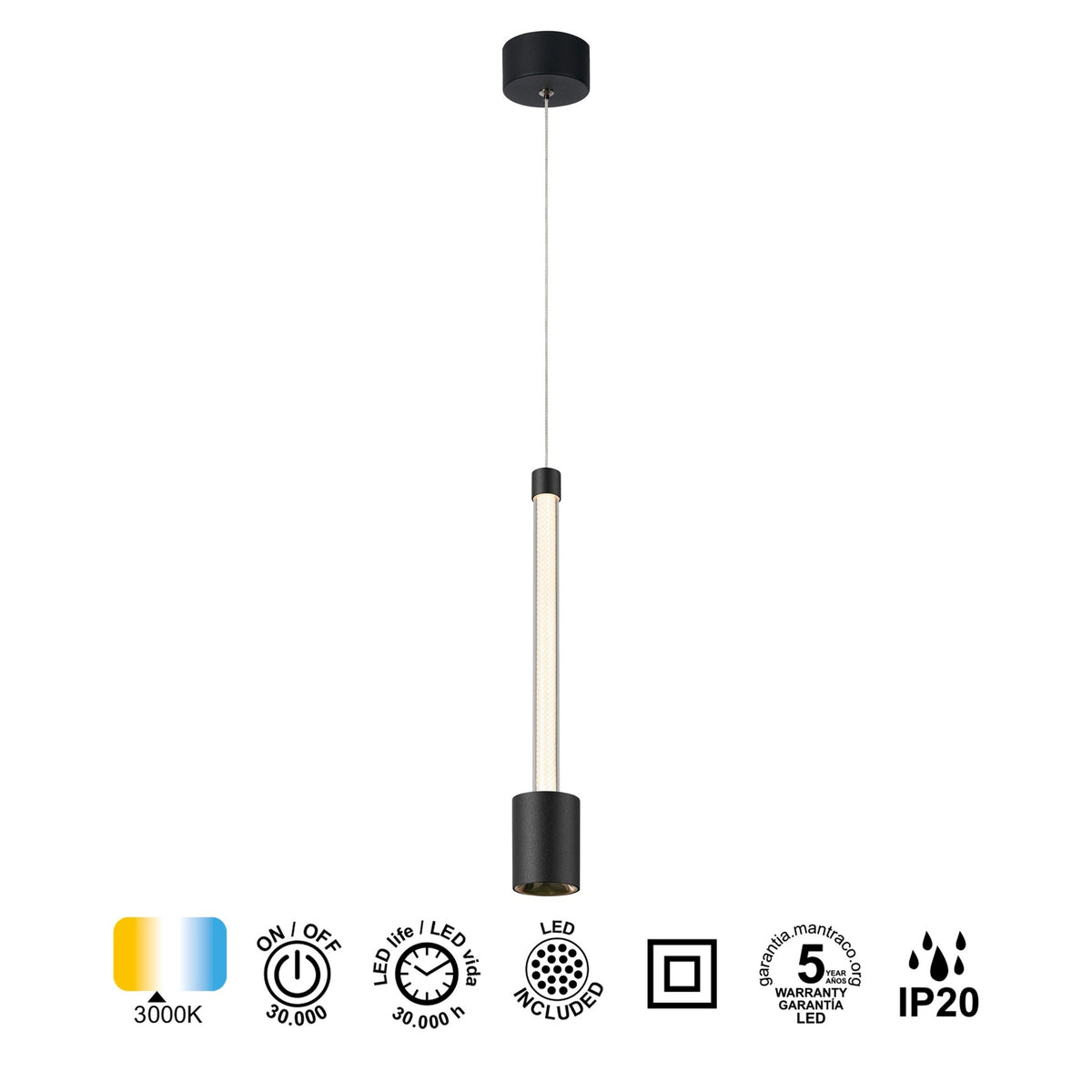 LAMPA WISZĄCA FUGAZ OD MANTRA 8947
