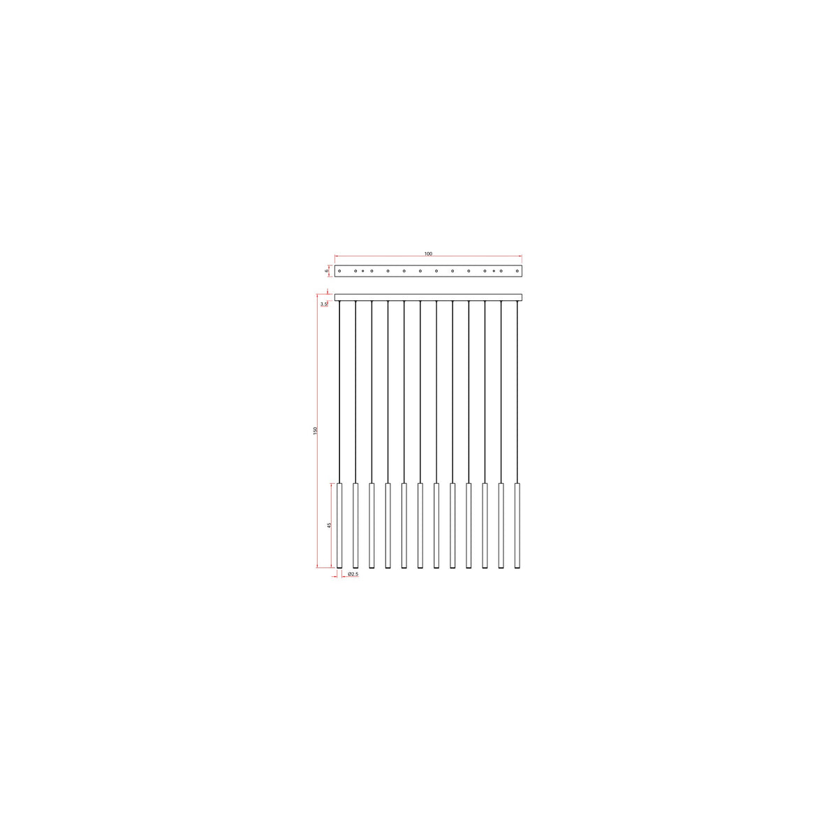 LAMPA  METALIC WIELOKOLOROWY OD MAXLIGHT P0671