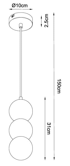 LAMPA  ALICE  OD MAXLIGHT P0664