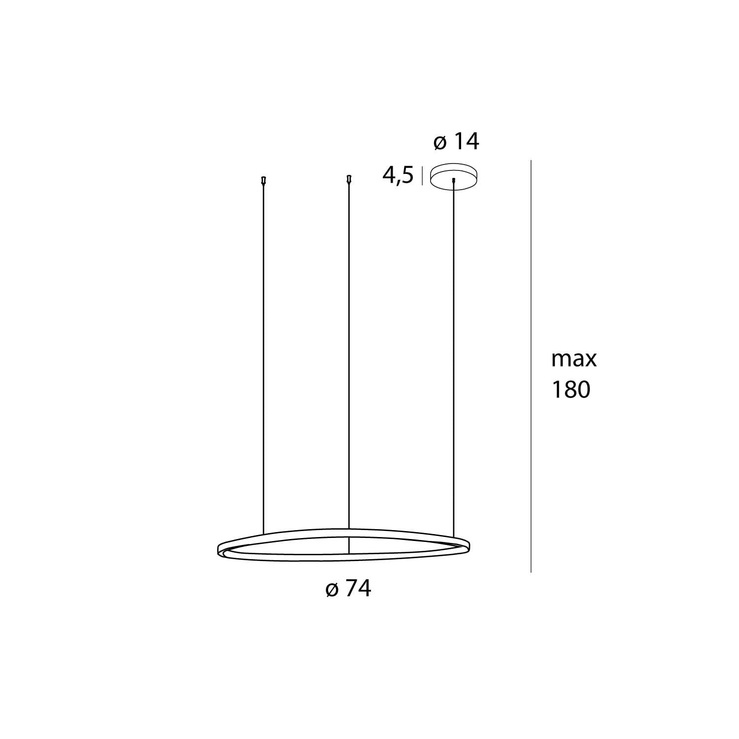 LAMPA  CAYENNE CZARNY OD MAXLIGHT P0662D
