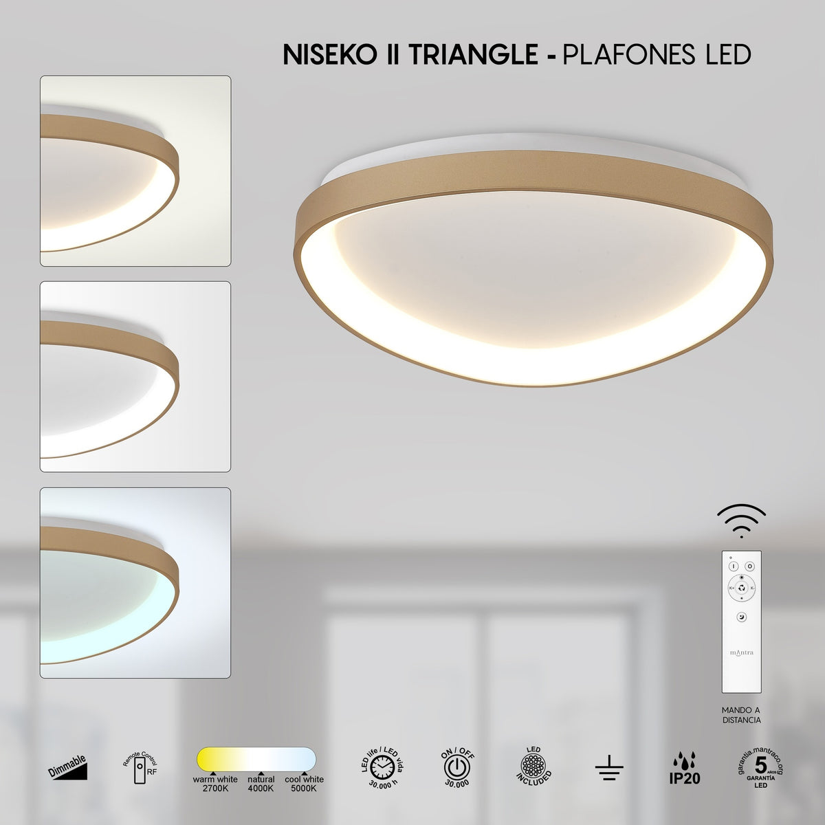 LAMPA SUFITOWA NISEKO II OD MANTRA 8631