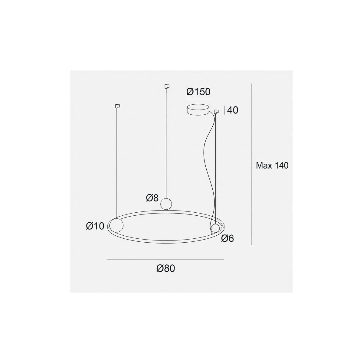 LAMPA  SOLARIS CZARNY od MAXLIGHT