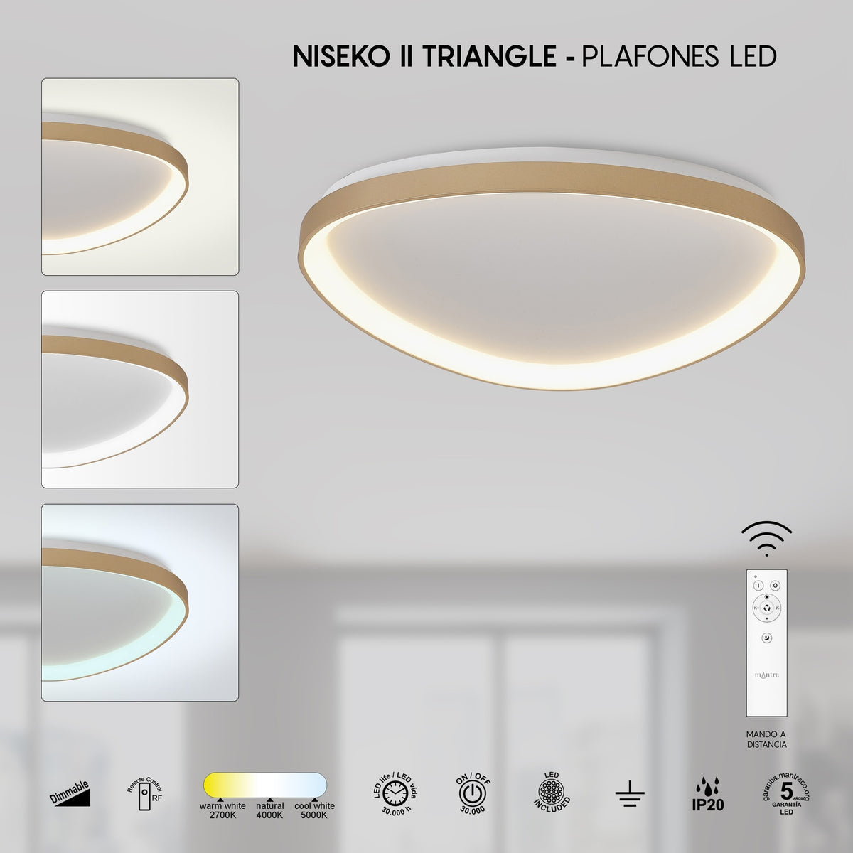 LAMPA SUFITOWA NISEKO II OD MANTRA 8635