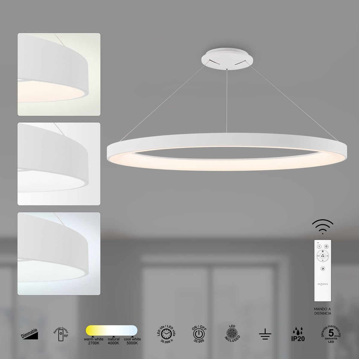LAMPA SUFITOWA NISEKO II OD MANTRA 8645