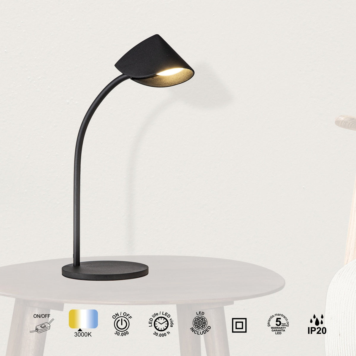 LAMPA STOŁOWA CAPUCCINA OD MANTRA 7584