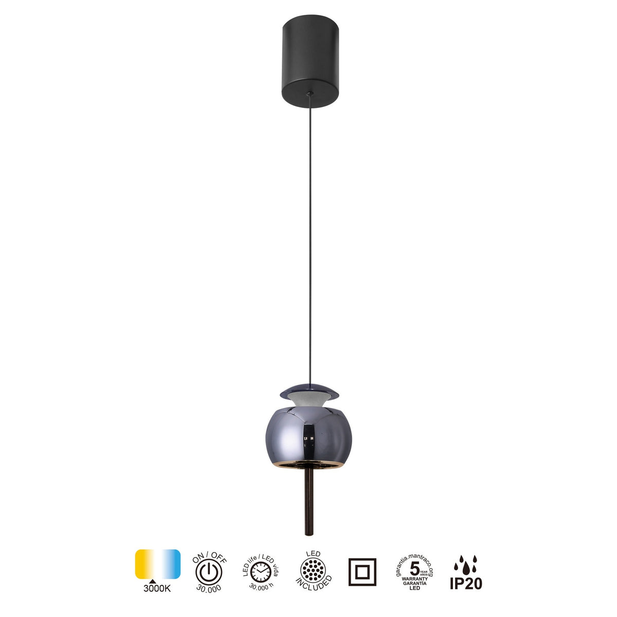 LAMPA WISZĄCA  OD MANTRA 8412