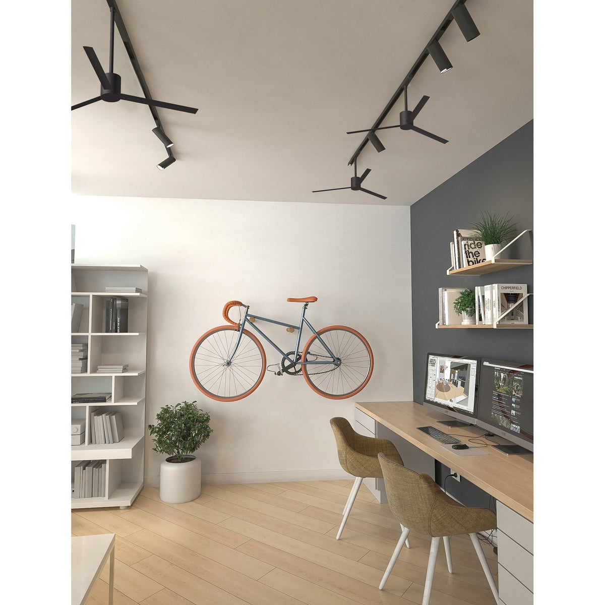 LAMPA WENTYLATOR SUFITOWY VENTILADOR DE CARRIL OD MANTRA 8927