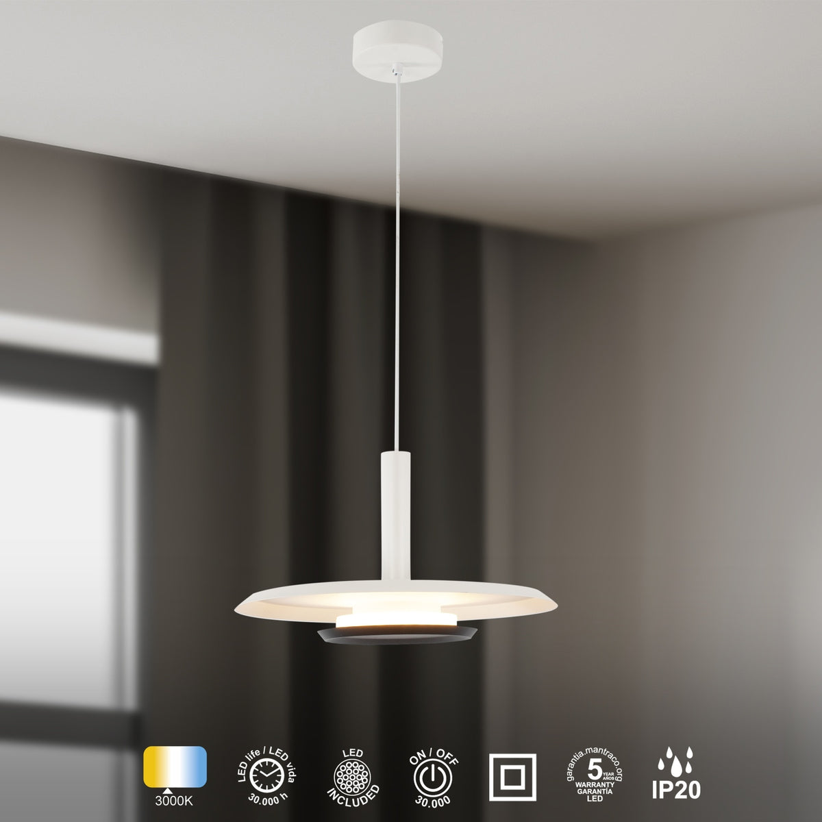 LAMPA WISZĄCA TINA OD MANTRA 9001