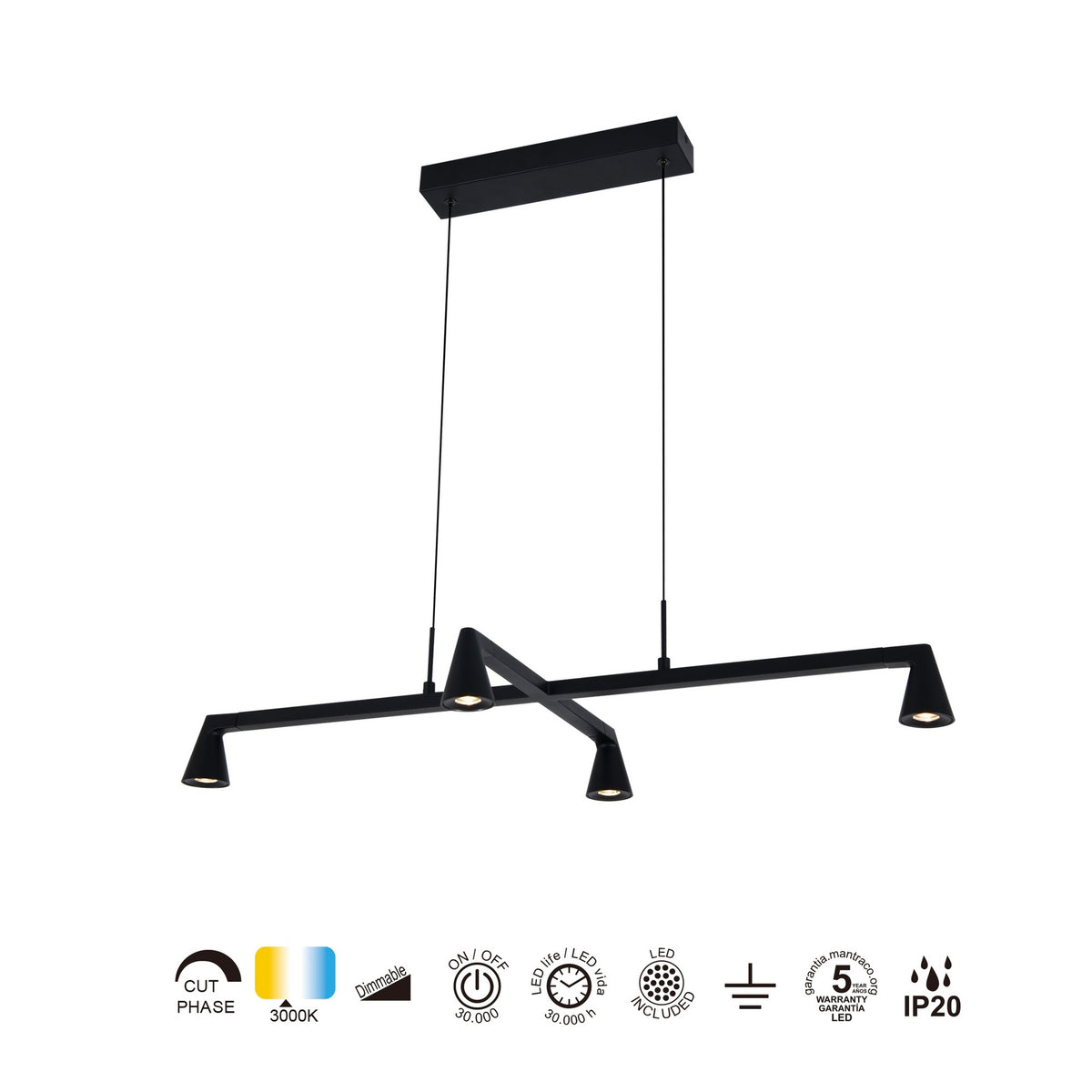 LAMPA WISZĄCA ÁFRICA OD MANTRA 9410