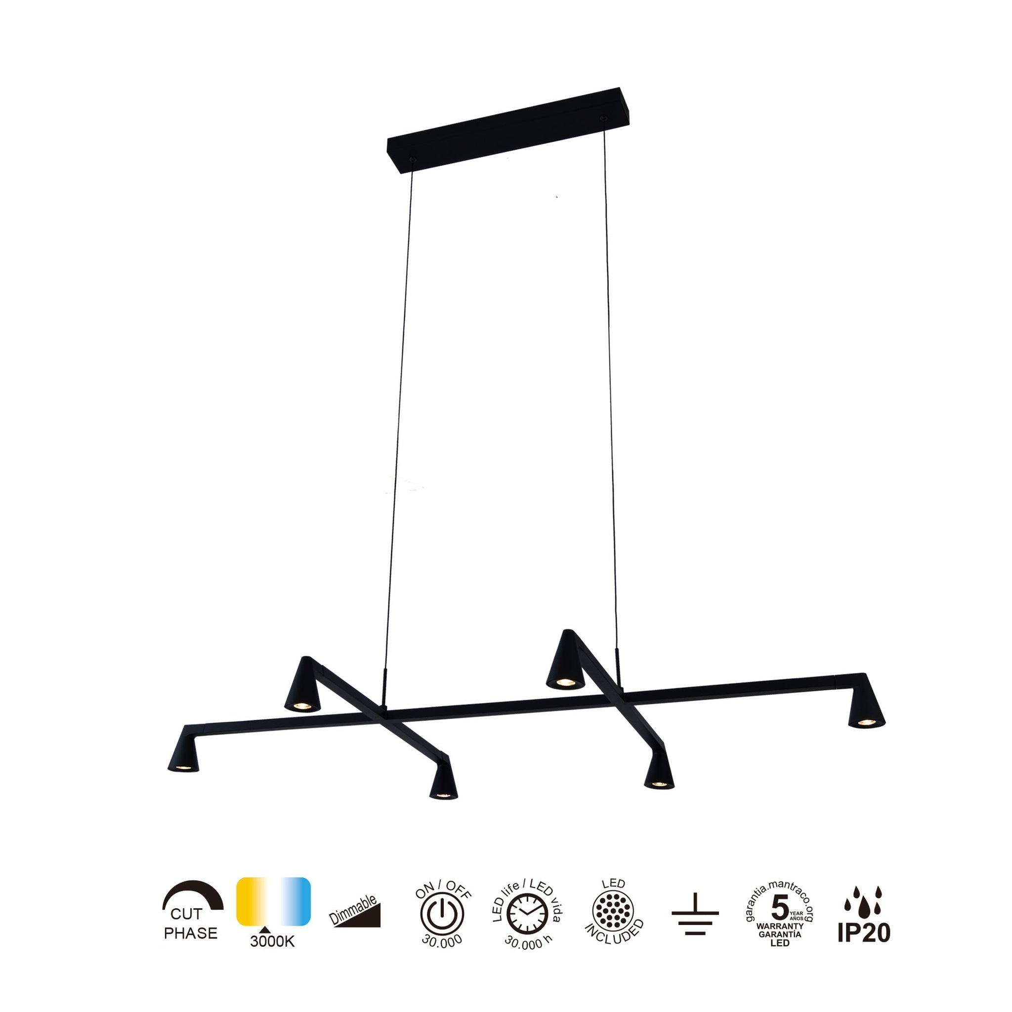 LAMPA WISZĄCA ÁFRICA OD MANTRA 9409