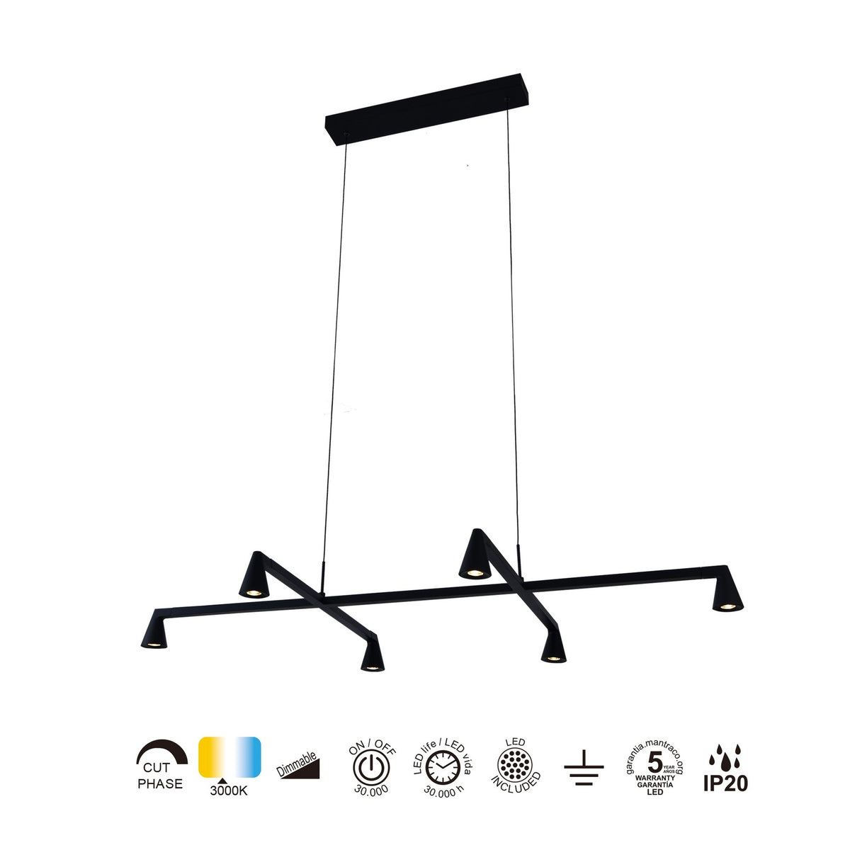 LAMPA WISZĄCA ÁFRICA OD MANTRA 9409