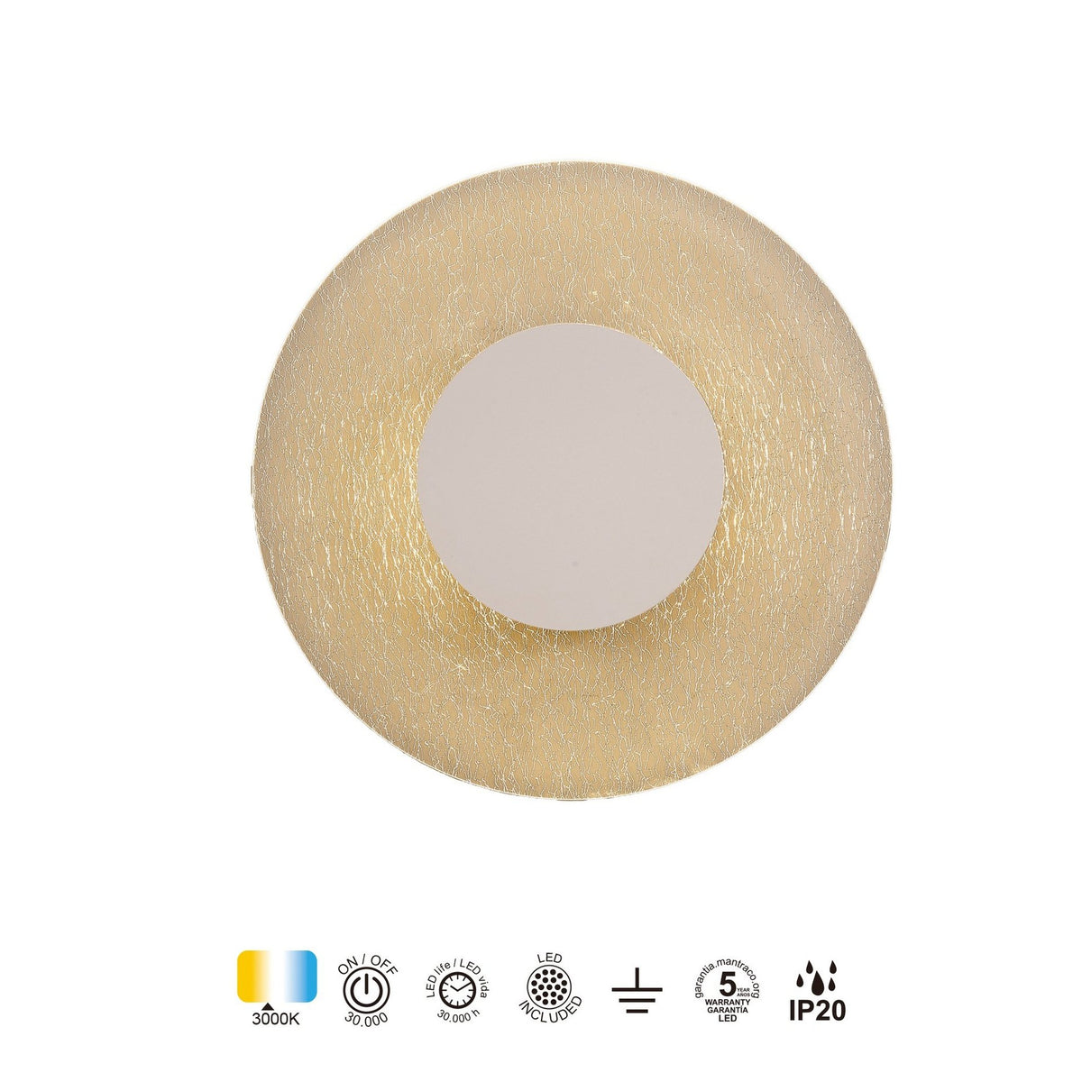 LAMPA ŚCIENNA JEWEL OD MANTRA 8076