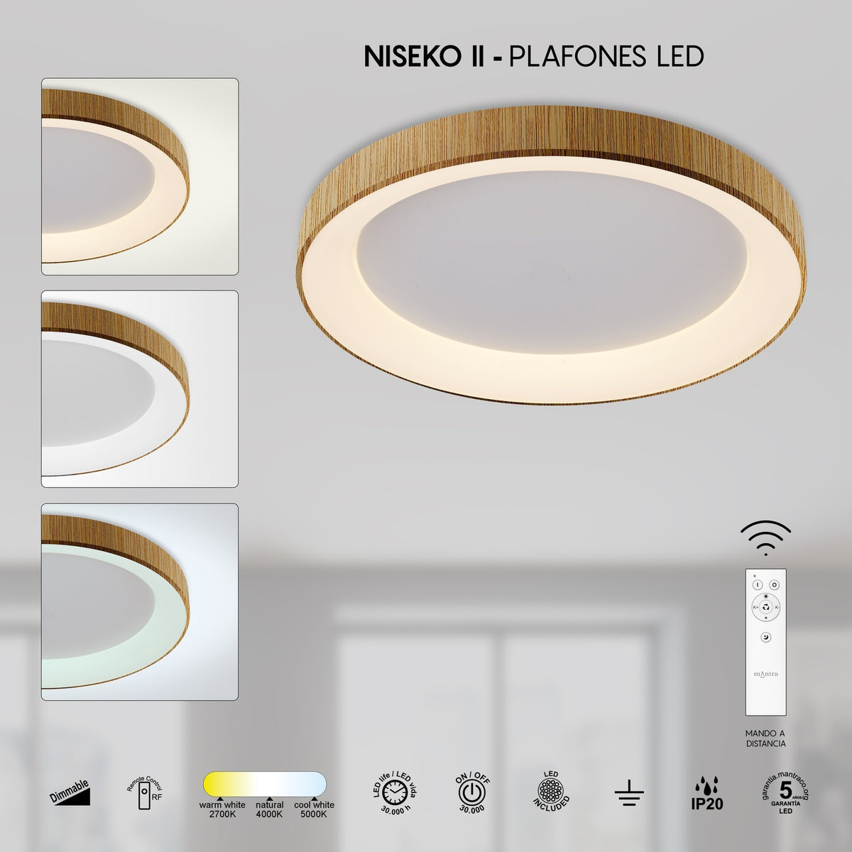 LAMPA SUFITOWA NISEKO II OD MANTRA 8644
