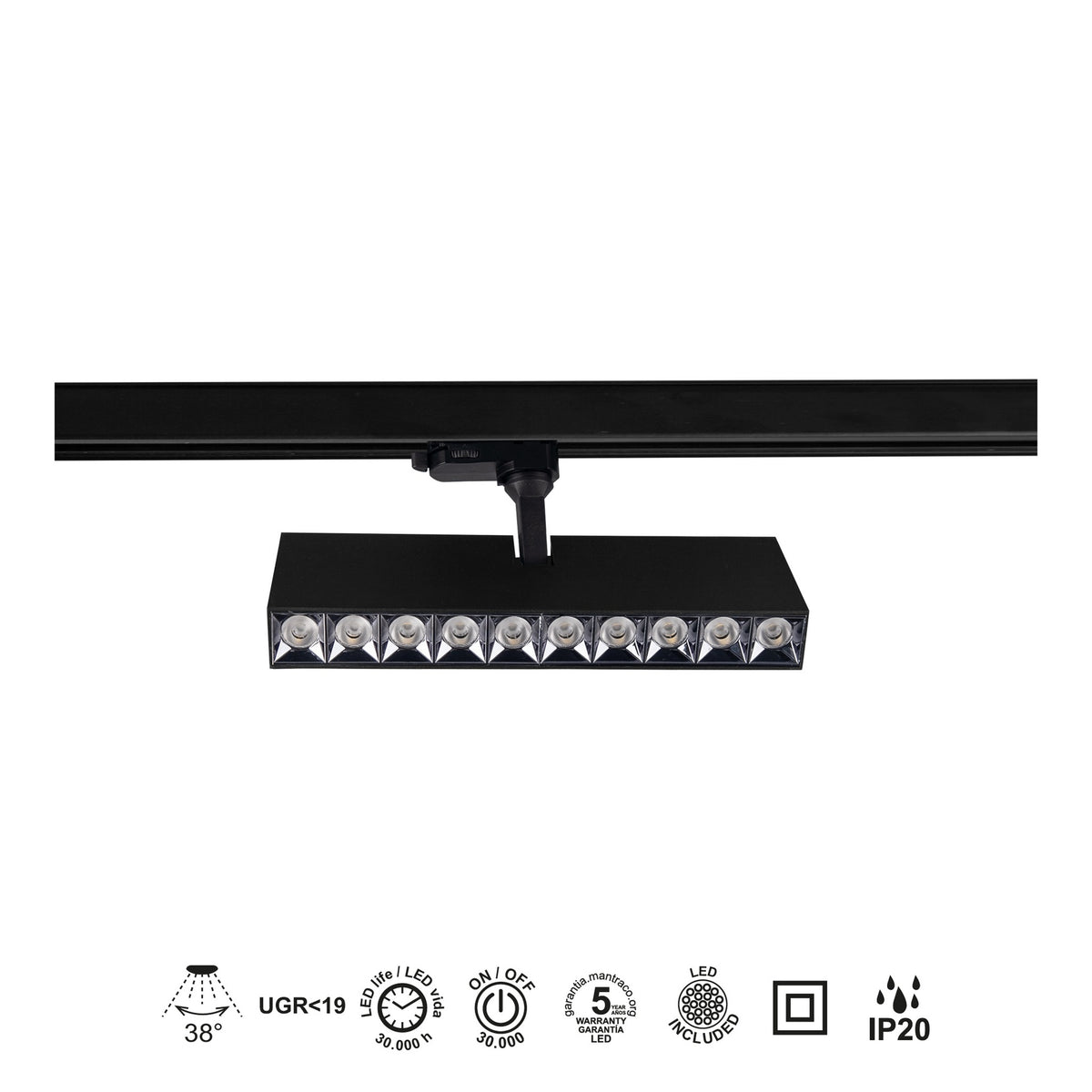 LAMPA SYSTEMY SZYNOWE MAGNETYCZNE ITACA OD MANTRA 8366