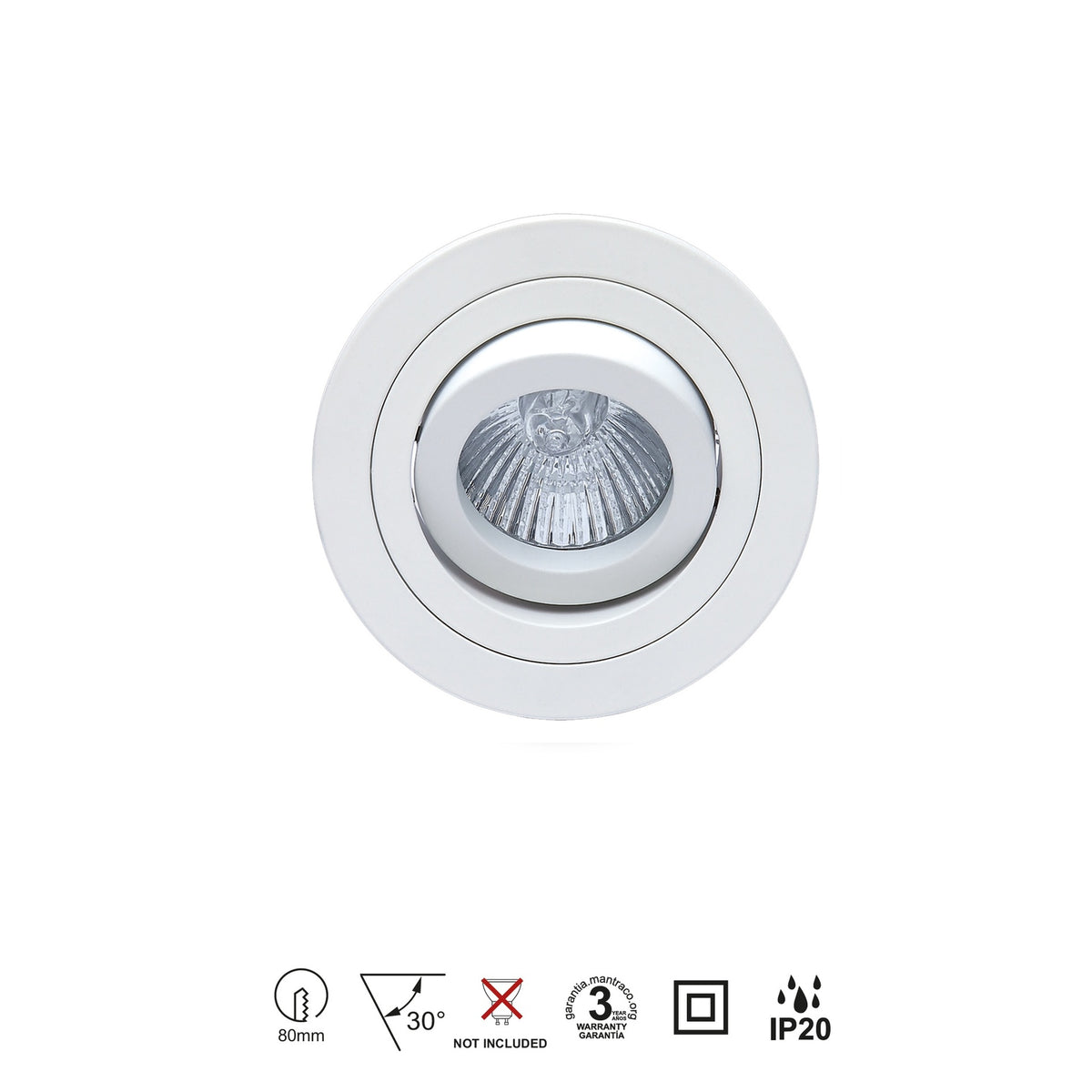 LAMPA WPUSZCZANA BASICO GU10 OD MANTRA C0003