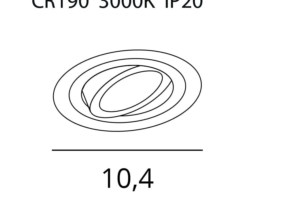 OŚWIETLENIE TECHNICZNE WPUSZCZANE ARYA CZARNY OD MAXLIGHT H0099