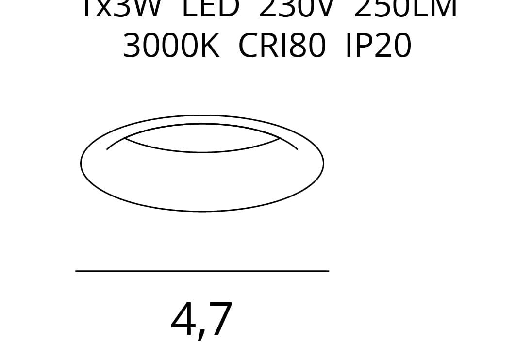 OŚWIETLENIE TECHNICZNE WPUSZCZANE YUCA CZARNY OD MAXLIGHT H0103
