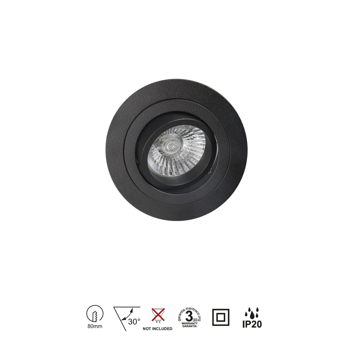 LAMPA WPUSZCZANA BASICO GU10 OD MANTRA C0007