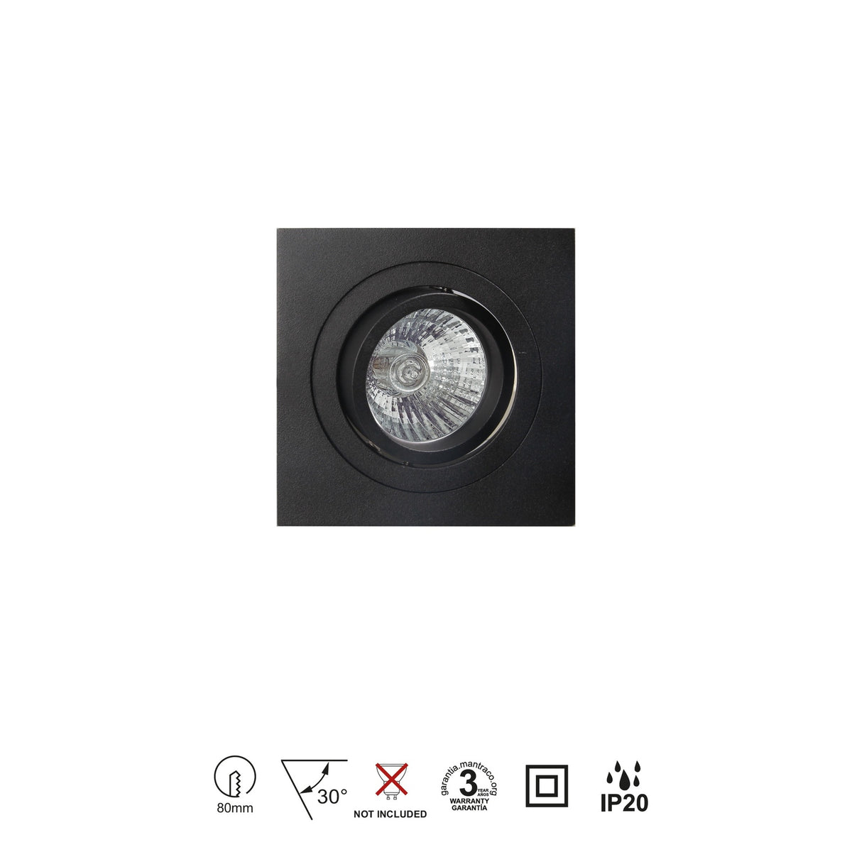 LAMPA WPUSZCZANA BASICO GU10 OD MANTRA C0008