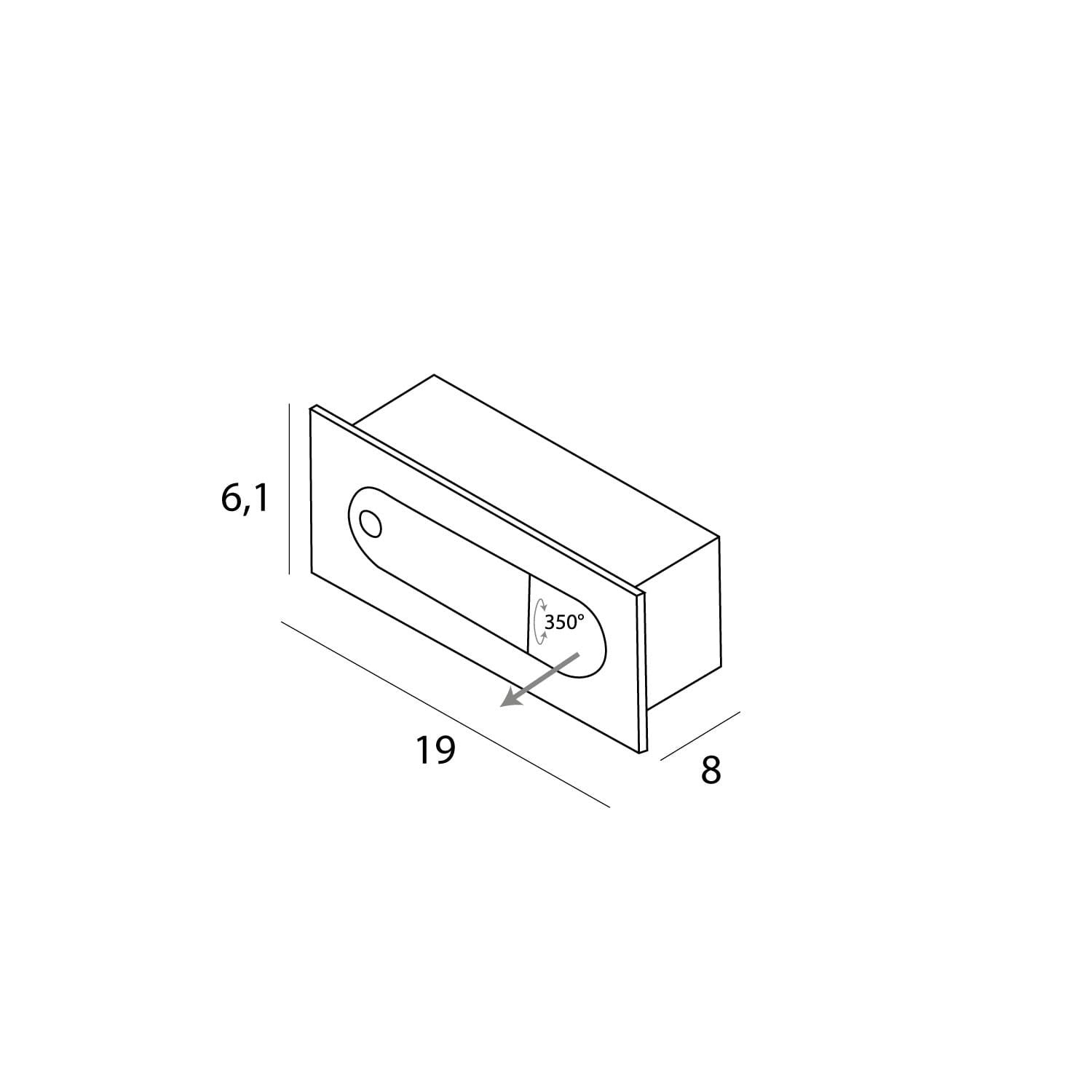 OŚWIETLENIE TECHNICZNE WPUSZCZANE LIBRA  OD MAXLIGHT W0377