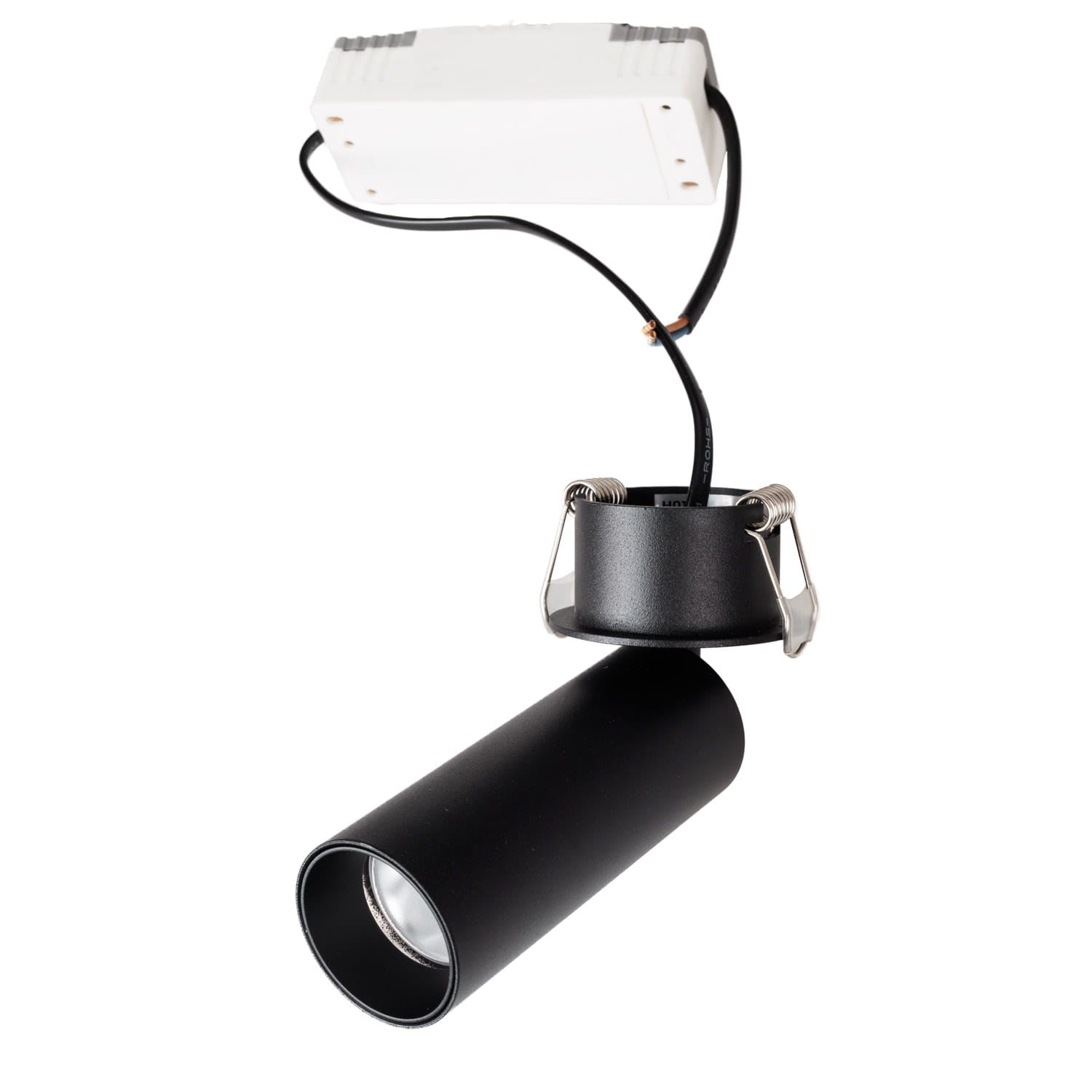 OŚWIETLENIE TECHNICZNE WPUSZCZANE HALO CZARNY OD MAXLIGHT H0125