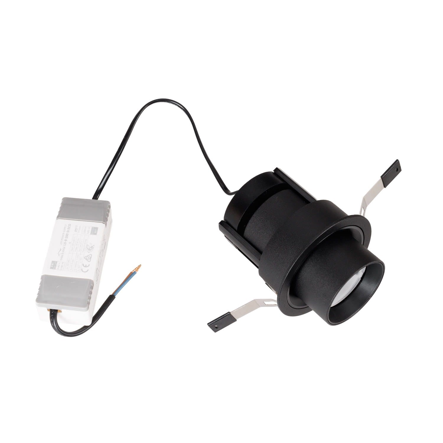 OŚWIETLENIE TECHNICZNE WPUSZCZANE HALO CZARNY OD MAXLIGHT H0131