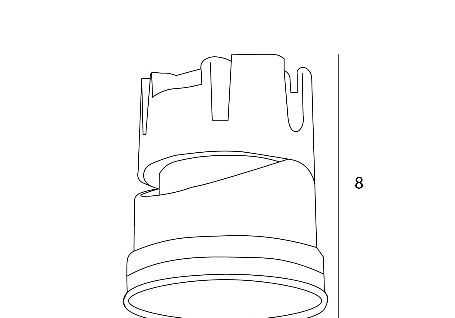 OŚWIETLENIE TECHNICZNE WPUSZCZANE SPILIO MOD CZARNY OD MAXLIGHT HM190 4000K