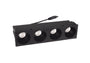 OŚWIETLENIE TECHNICZNE WPUSZCZANE MODULAR CZARNY OD MAXLIGHT HM180 4L