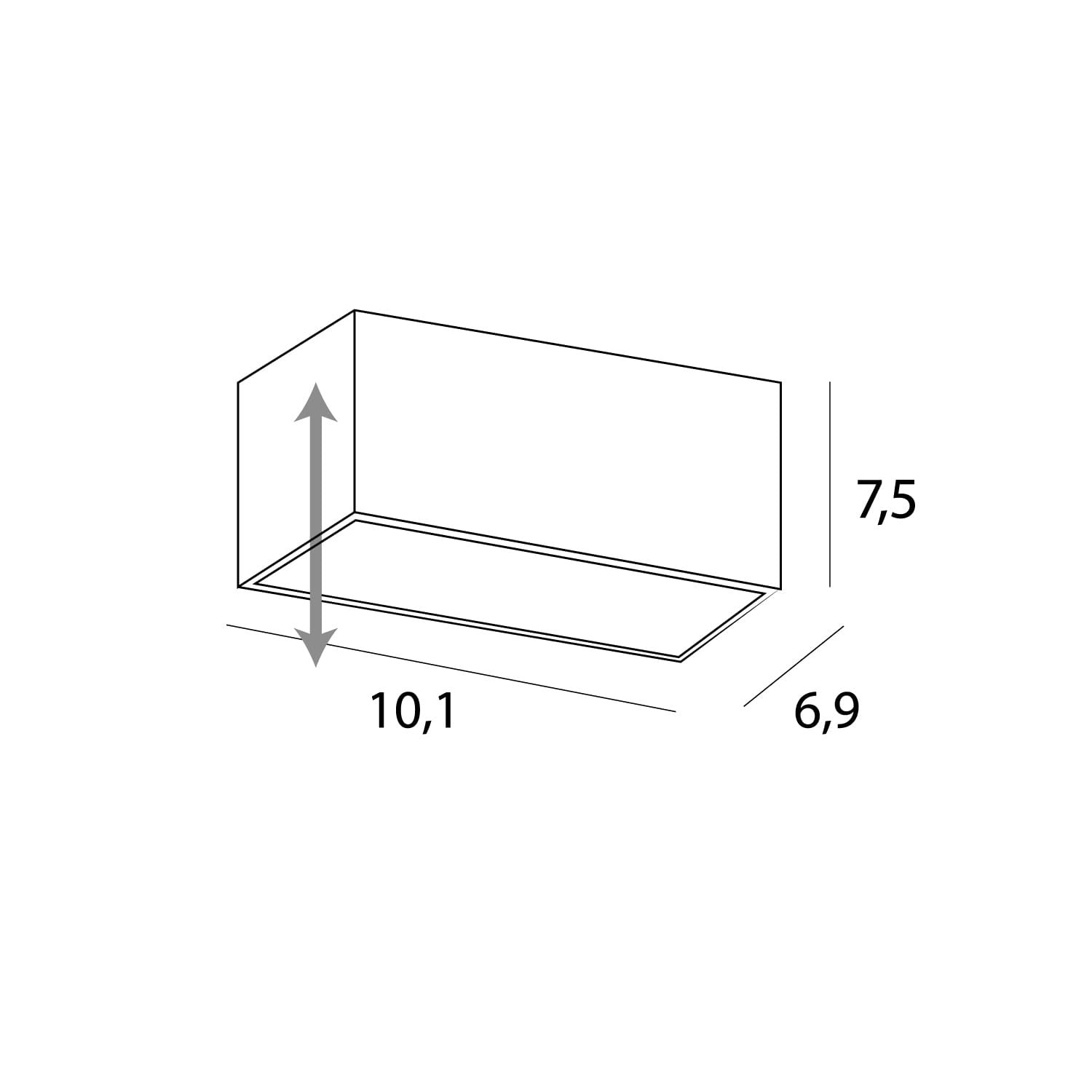 OŚWIETLENIE TECHNICZNE WPUSZCZANE MODULAR BIAŁY OD MAXLIGHT H180.06