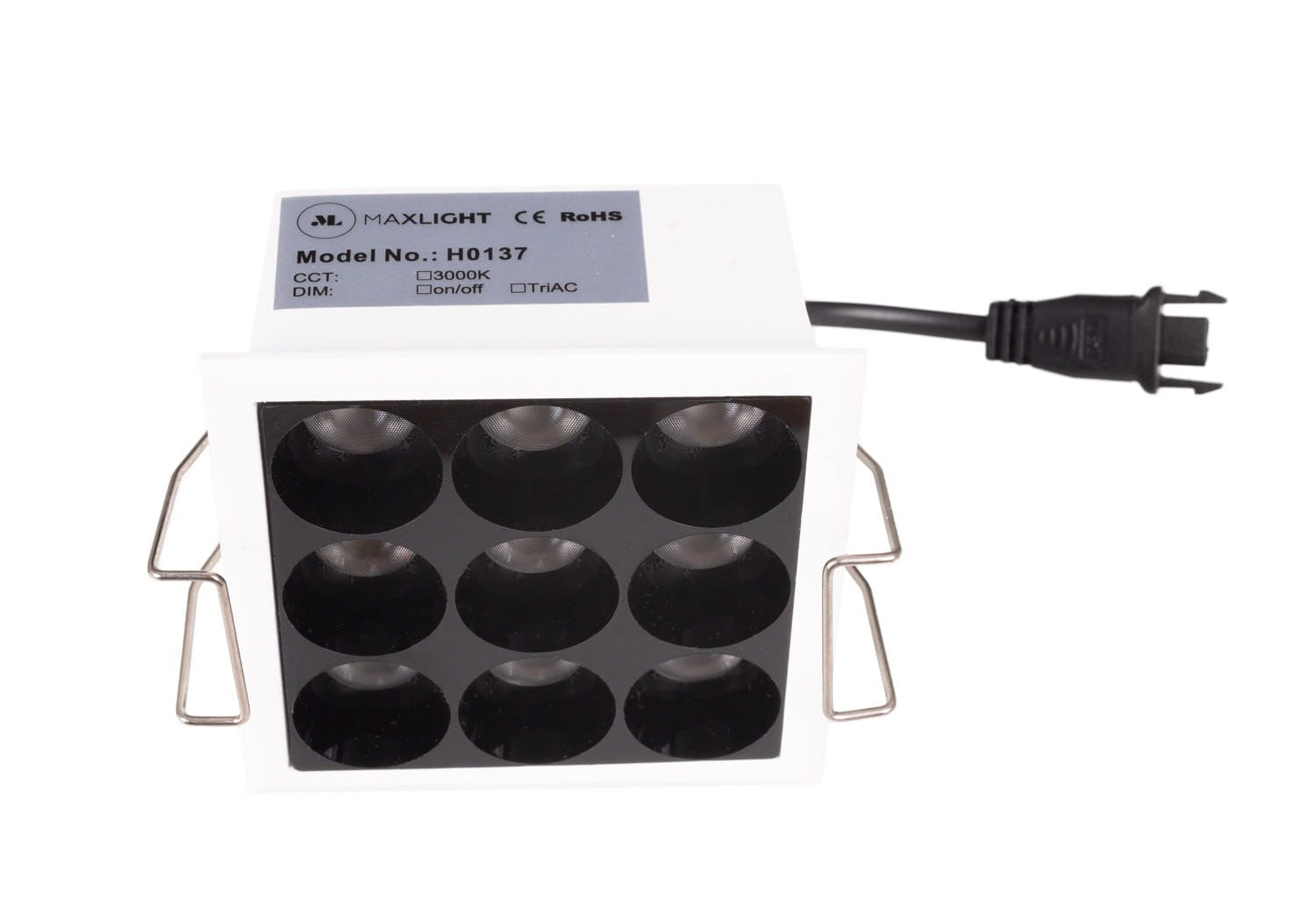 OŚWIETLENIE TECHNICZNE WPUSZCZANE X-LINE H BIAŁY OD MAXLIGHT H0137