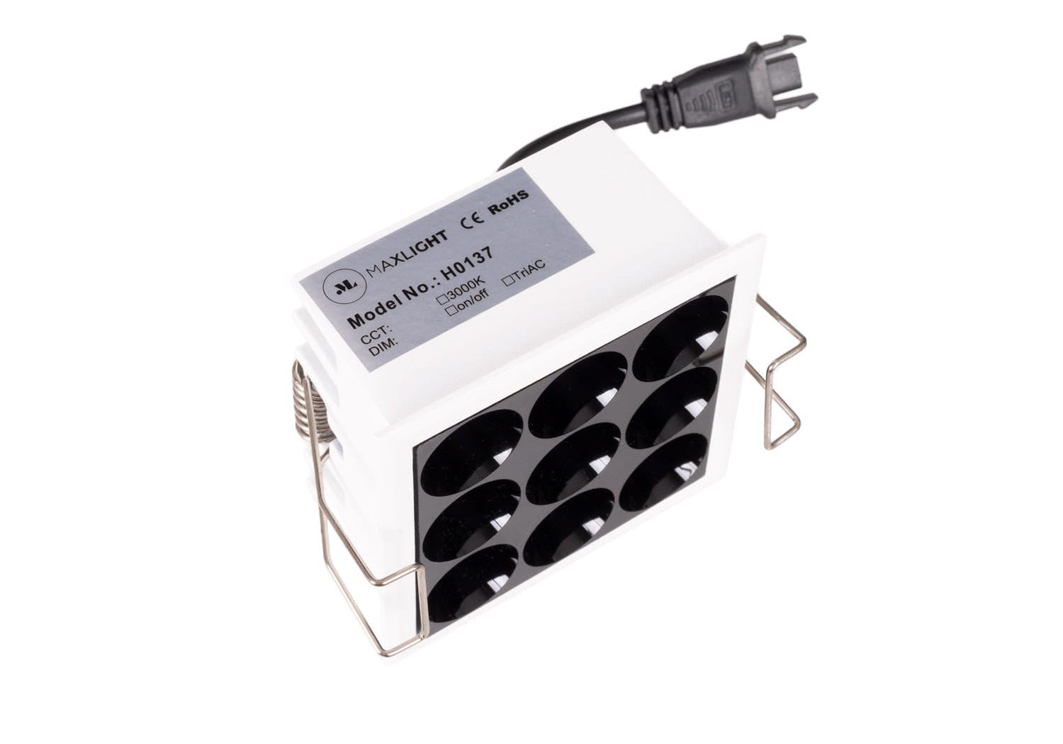 OŚWIETLENIE TECHNICZNE WPUSZCZANE X-LINE H BIAŁY OD MAXLIGHT H0137