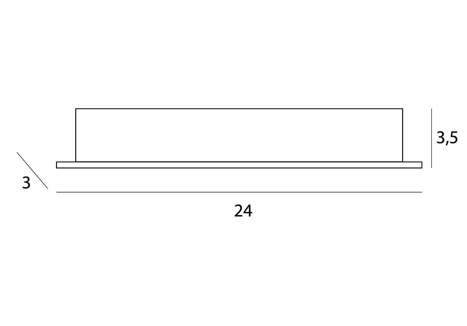 OŚWIETLENIE TECHNICZNE WPUSZCZANE X-LINE H BIAŁY OD MAXLIGHT H0138