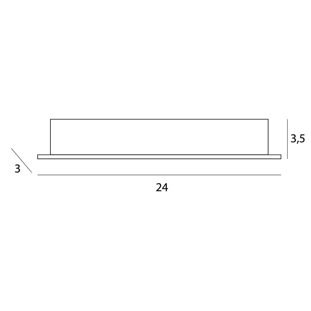 OŚWIETLENIE TECHNICZNE WPUSZCZANE X-LINE H BIAŁY OD MAXLIGHT H0138