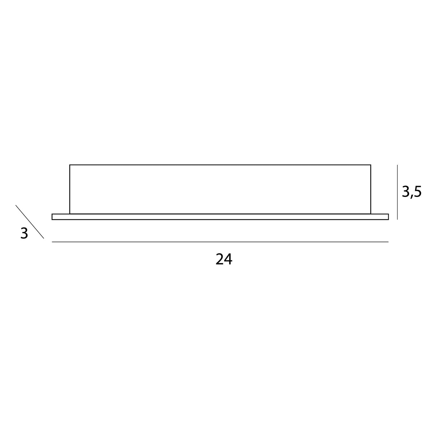 OŚWIETLENIE TECHNICZNE WPUSZCZANE X-LINE H BIAŁY OD MAXLIGHT H0138