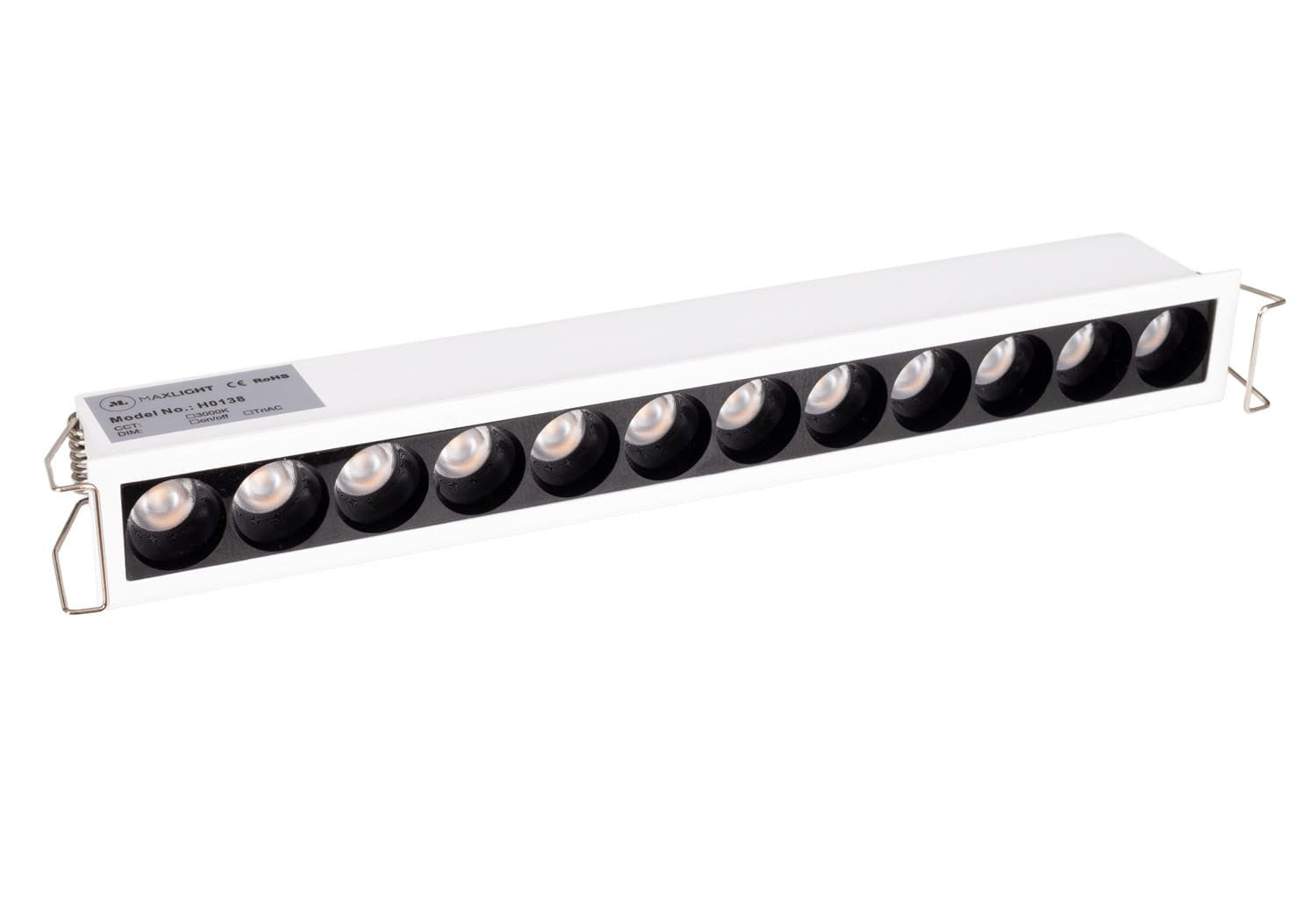 OŚWIETLENIE TECHNICZNE WPUSZCZANE X-LINE H BIAŁY OD MAXLIGHT H0138