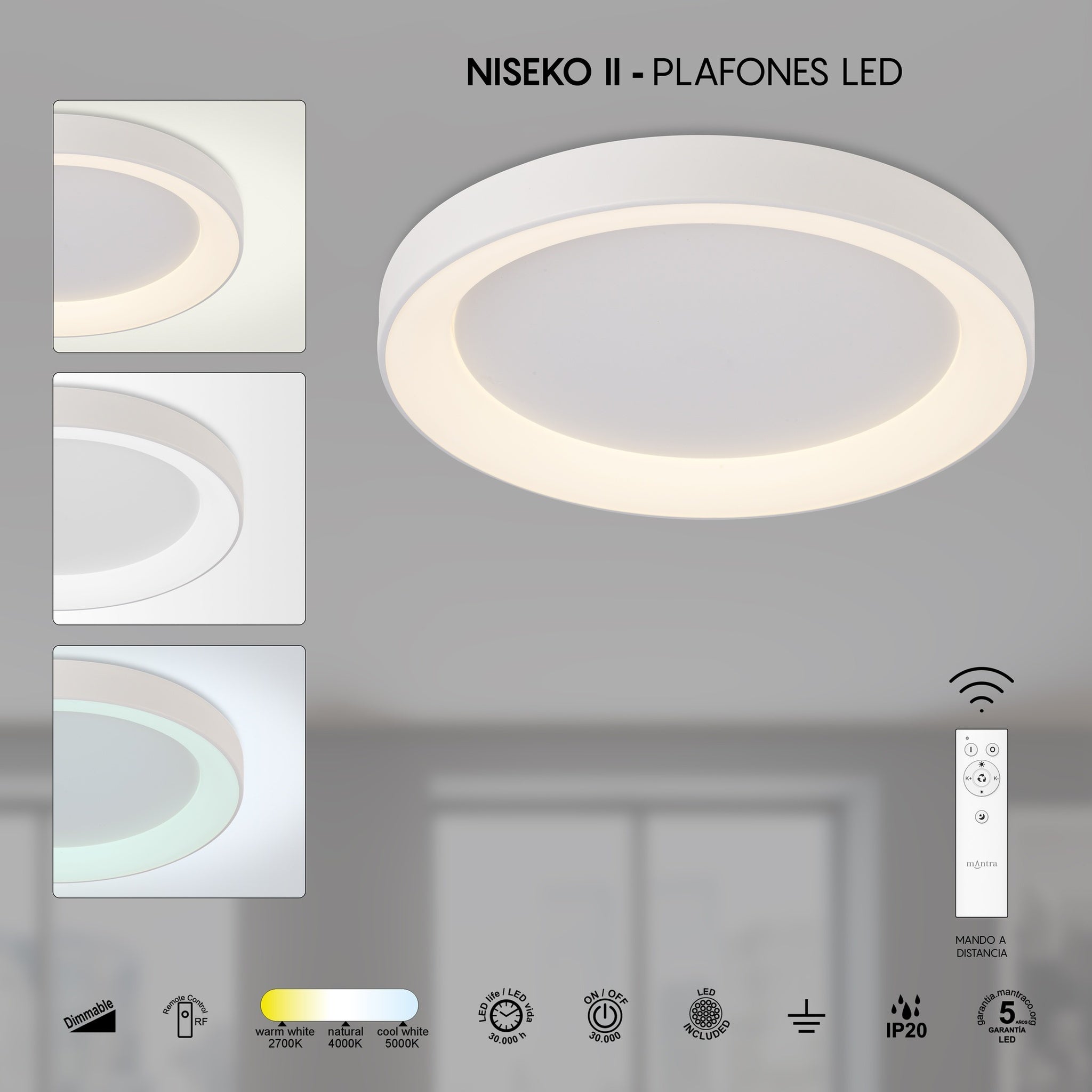 LAMPA SUFITOWA NISEKO II OD MANTRA 8638