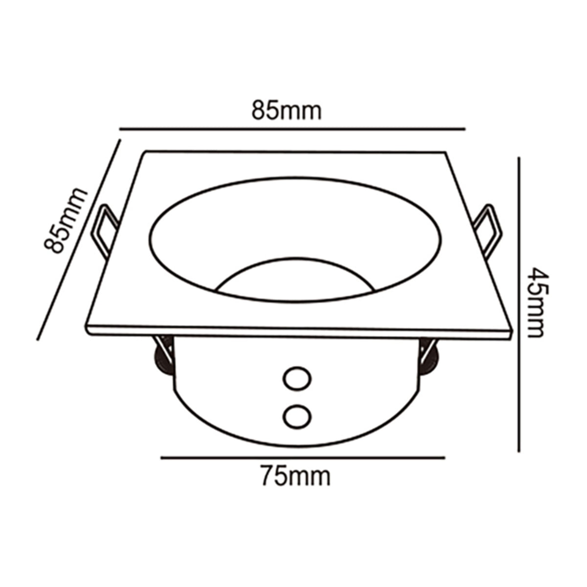LAMPA WPUSZCZANA COMFORT IP OD MANTRA 6812