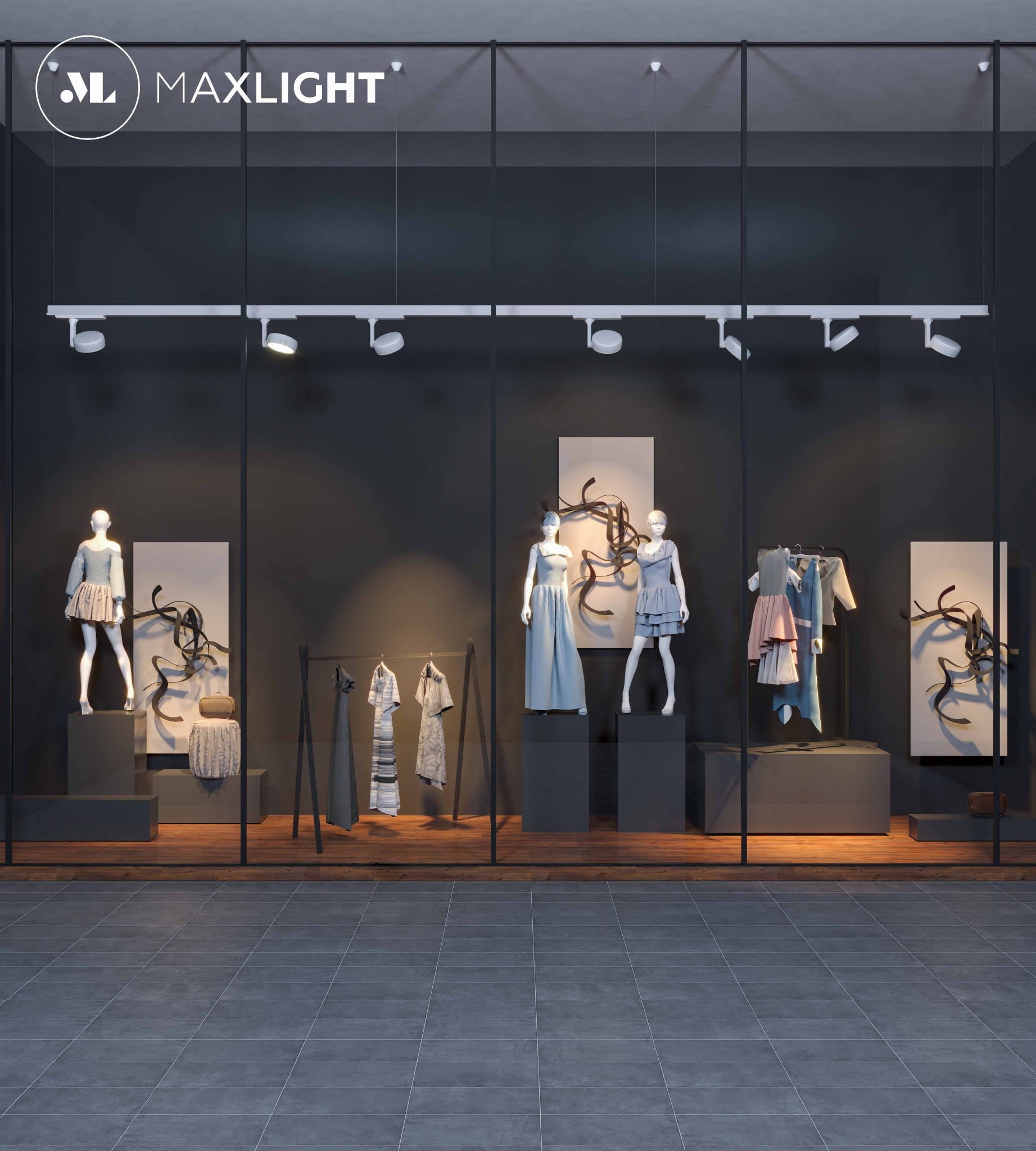OPRAWA SYSTEMY SZYNOWE 3-FAZOWE CHARON BIAŁY OD MAXLIGHT S0013