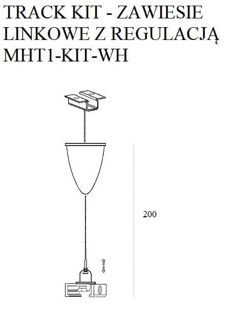 AKCESORIUM SYSTEMY SZYNOWE 3-FAZOWE 3F BIAŁY OD MAXLIGHT MHT1-KIT-WH