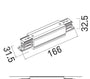 AKCESORIUM SYSTEMY SZYNOWE 3-FAZOWE 3F CZARNY OD MAXLIGHT MHT1-IL-BK-MAX