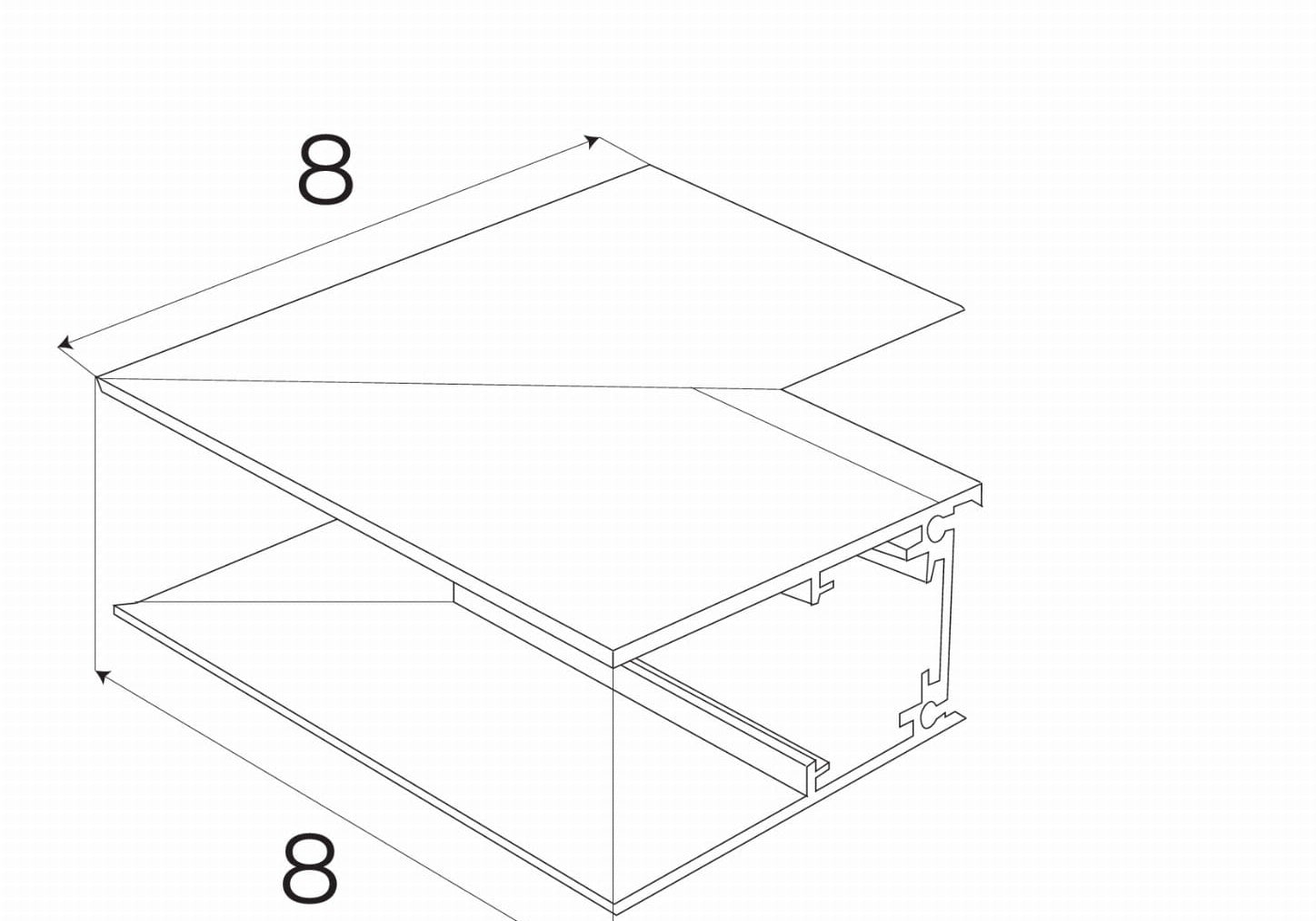 AKCESORIUM SYSTEMY SZYNOWE MAGNETYCZNE MAGNETIC MEC CZARNY OD MAXLIGHT MT0004