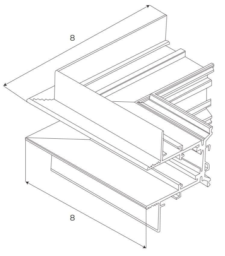 AKCESORIUM SYSTEMY SZYNOWE MAGNETYCZNE MAGNETIC MEC CZARNY OD MAXLIGHT MT0009