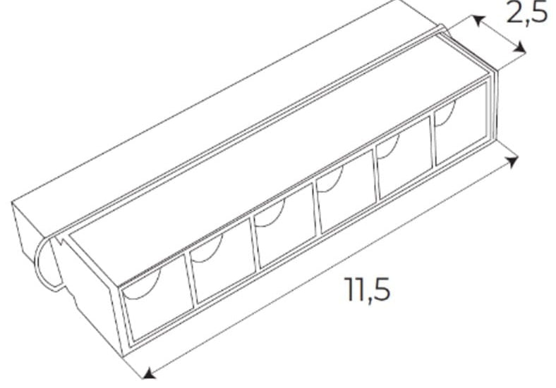 OPRAWA SYSTEMY SZYNOWE MAGNETYCZNE MAGNETIC LIN CZARNY OD MAXLIGHT M0003N