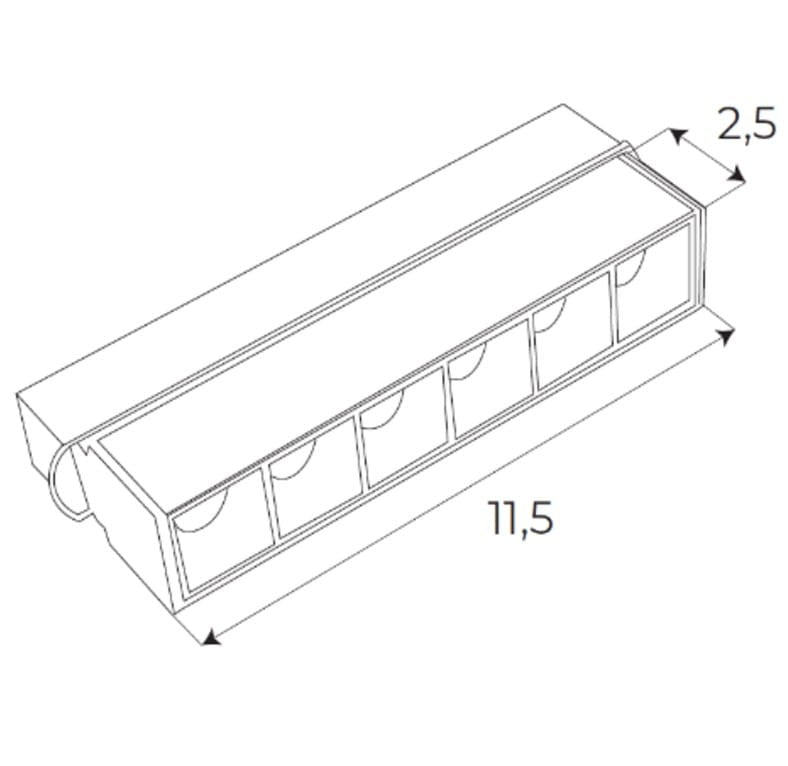 OPRAWA SYSTEMY SZYNOWE MAGNETYCZNE MAGNETIC LIN CZARNY OD MAXLIGHT M0003Z